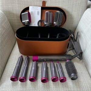 Dyson Airwrap with Case + Extra Long Curling Barrels